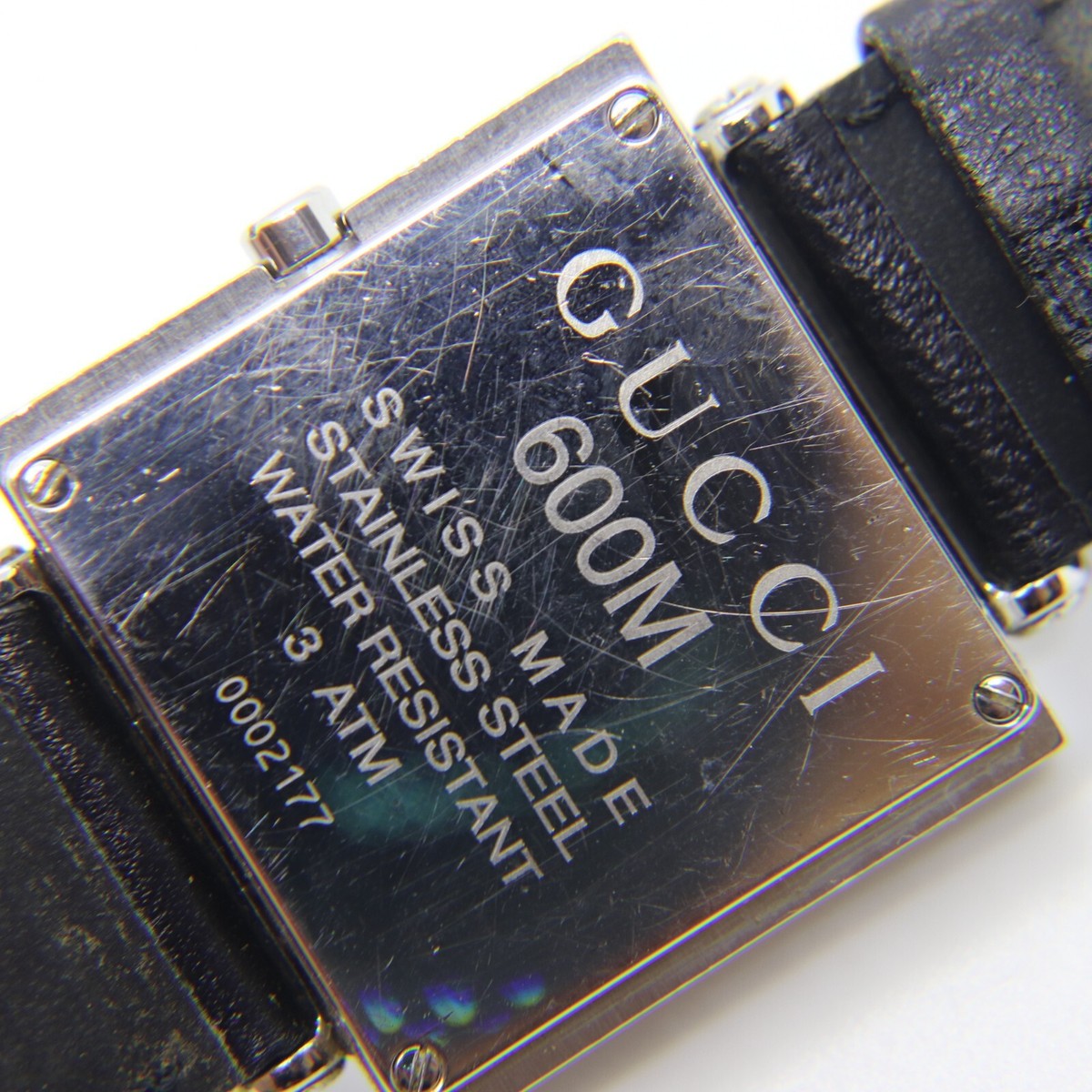 Gucci 600M Watch Black Silver Men's 30mm Quartz Vintage Gucci 600M Watch Black Silver Men's 30mm Quartz Vintage