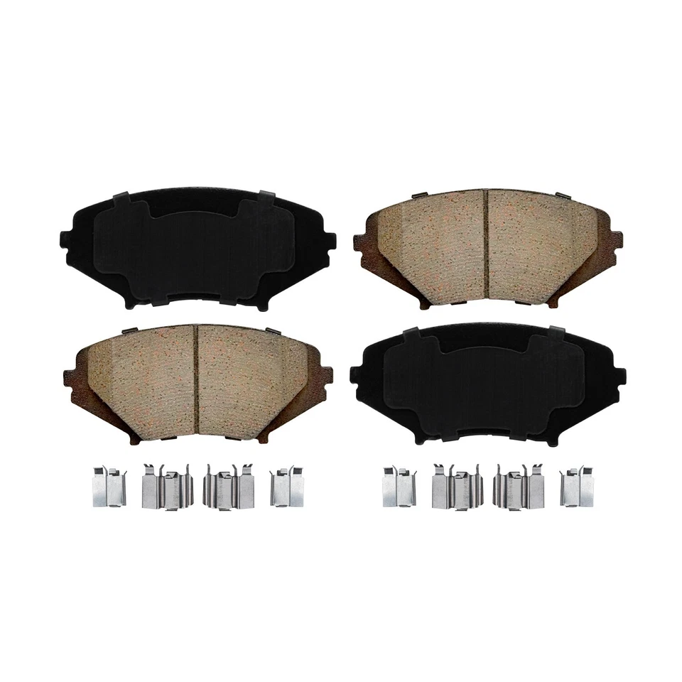 Pastillas de freno delanteras de cerámica con hardware para Mazda RX-8 2004 2005 2006 2007 2008-2011 Foto 3 de 4