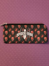 Marvel Spiderman Childrens Kids Boys flat Zipped Pencil Case School