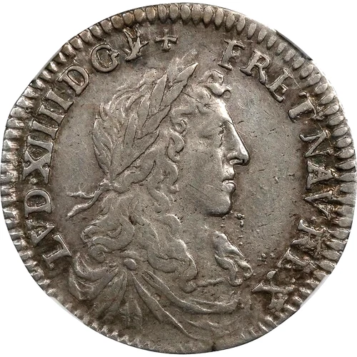 1660 Z France 1/12 Ecu, NGC XF 40, Zecca Mint, Scarce Date & Mint $950 in SCWC