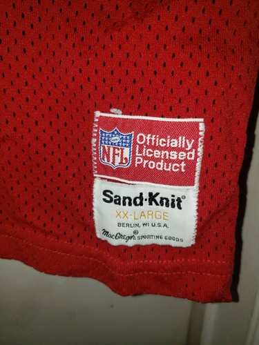 Red Mesh sand knit XX large NFL officially licensed product # 16 blacker - Picture 3 of 4