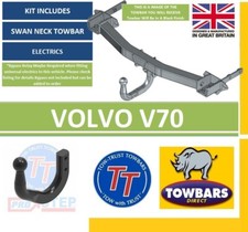 Swan Neck Towbar to fit Volvo V70 Estate 2007 to 2016 Including R-Design TVV1SN