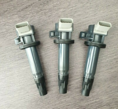 Bobines Fiables Longue Durée Lot De 3 Bobines D'Allumage Pour Toyota Aygo/Citroën C1/Peugeot 107 2005-2014 - Compatible 19500B1010 597088 Couvercle Rétroviseur Latéral