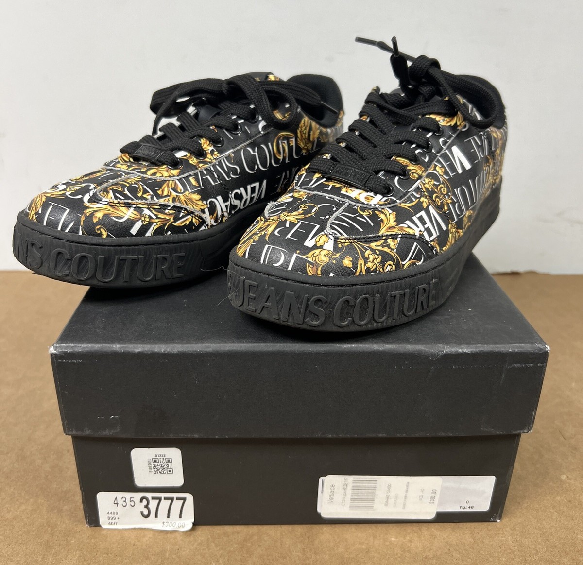 Versace Jeans Couture Black & Gold Baroque Print Dynamic  display picture 1