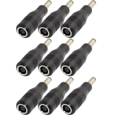 9x DC 7.4x5.0mm Female To 5.5x2.5mm Power Adapter Plug Converter Laptop Charger