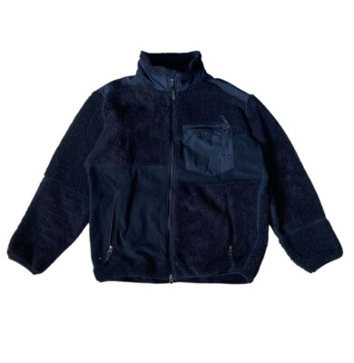 UNIQLO　Engineered Garments ネイビー　サイズL Uniqlo x Engineered Garments Multi-tone Patchwork Fleece Jacket