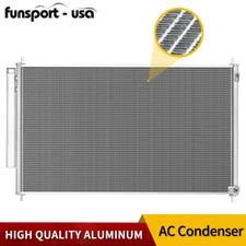 AC Condenser for 2009-2015 Honda Pilot EX EX-L LX SE Touring 3.5L V6 Aluminum