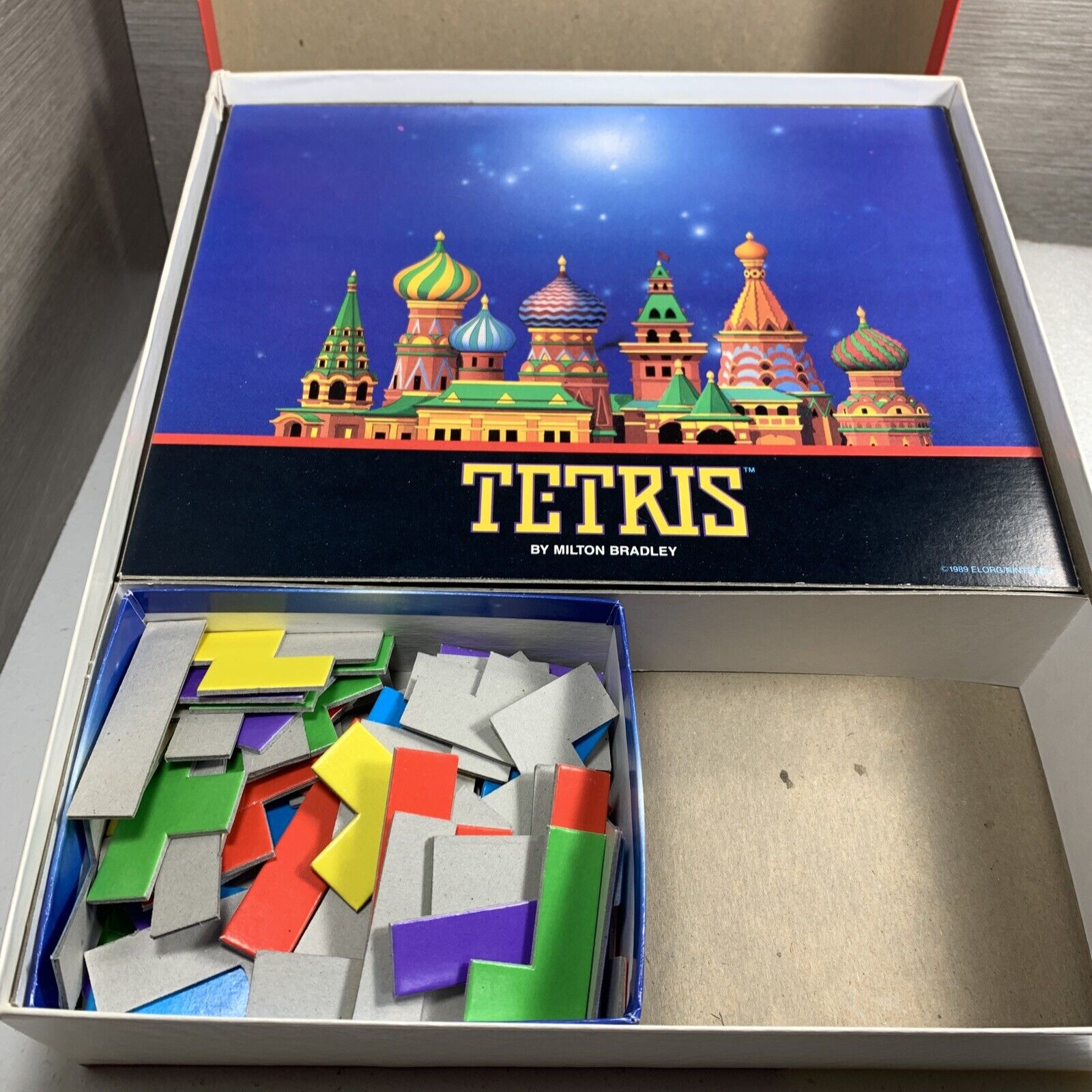 Tetris Board Game Milton Bradley Nintendo Elorg 1989