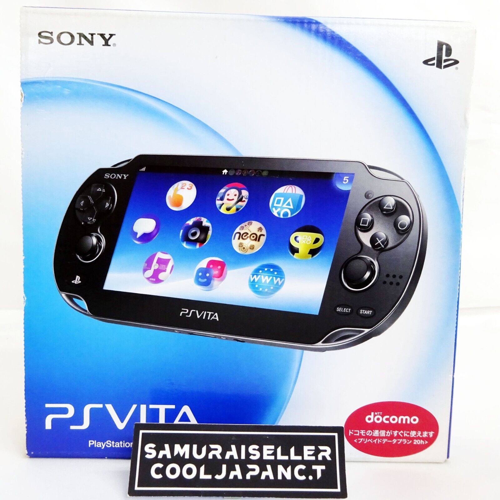 SONY PlayStation Vita 3G / Wi-Fi Model Crystal Black Limited (PCH-1100AB01)  NEW
