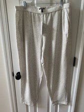 Eileen Fisher Womens Gray Tapered Ankle Casual Stretch Pants Size XL NWT Pockets