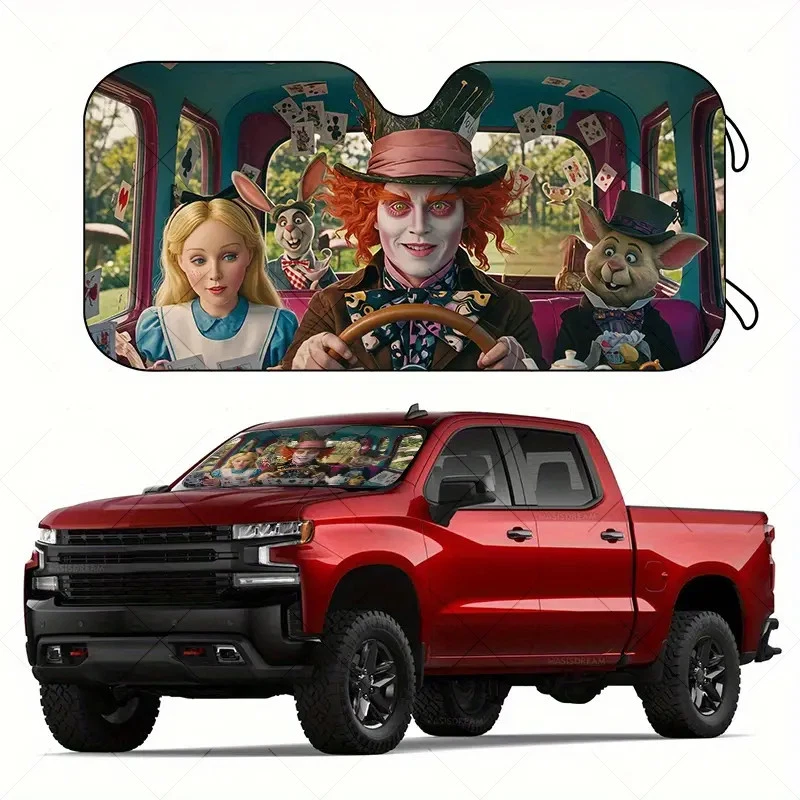 Alice in Wonderland Car Sun Shade