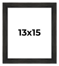 13x15 Frame Black Barnwood Picture Frame Photo Frame UV Acrylic, Acid Free