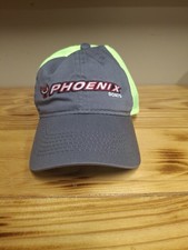 Phoenix Boats Gray & Neon Green Mesh Adjustable Baseball Cap/Hat
