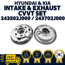 GENUINE OEM Hyundai Kia Intake & Exhaust CVVT Set 243502J000/243702J000 Elantra