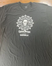 Captain Morgan Gasparilla Black Graphic TShirt Size XL