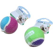 Gioco per cani pallina da tennis sonora ed elastica D6.4CM