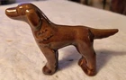 Vintage Frankoma Pottery Brown Pointer Dog Figurine