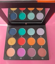 C Cherellle Cosmetics A Bit Boujee 12 Color Eyeshadow/Pigment Palette Bright