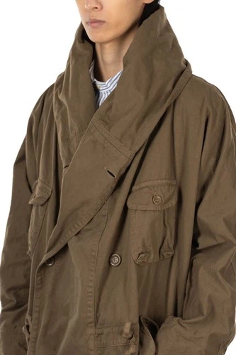 Kapital Katsuragi Tall Ring Coat EK-1514 Khaki Size 1 New Long Hooded Japan image 4