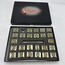 Craftool Sheridan Flourish Western 3/4" Alphabet Leather Stamp Set 8139-00 69 
