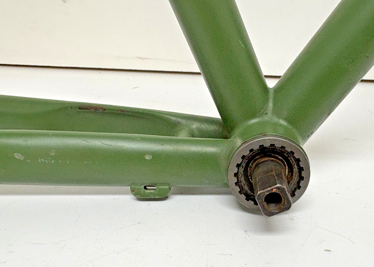 Green Steel 56cm C-T Road Bike/Fixie Horizontal Dropout Frame +