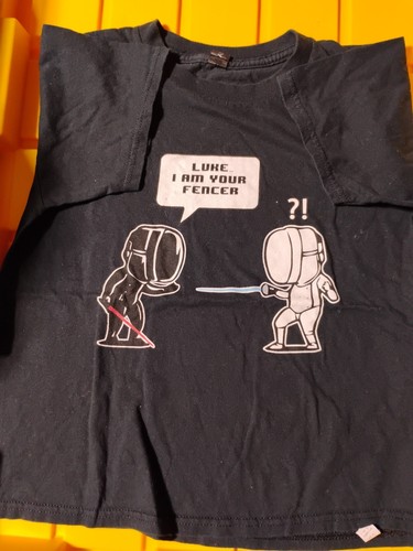 Fencing T-shirt -Luke I Am Your Fencer Funny Fencing Shirt Small - Picture 2 of 4