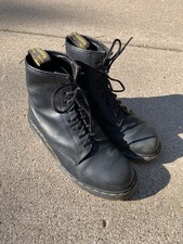 Vintage Dr. Martens 1460 Black Leather Boots Made in England Mens 8.5