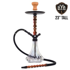 Juego de Cachimba Naranja - 23" Zilla por BYO Cachimbas Cachimba 1 Manguera Nargile Tubo de Vidrio