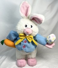 Vintage Easter Bunny Plush Peter Cottontail Animated Music Singing Dances Lights