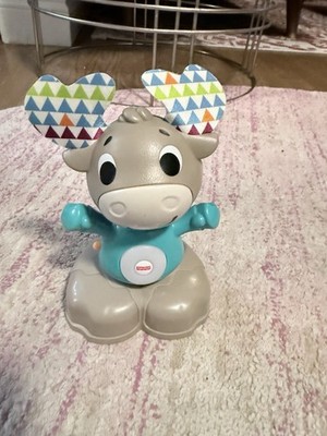 Fisher-Price Linkimals Talking Musical Moose Interactive Toy Sings Lights Up