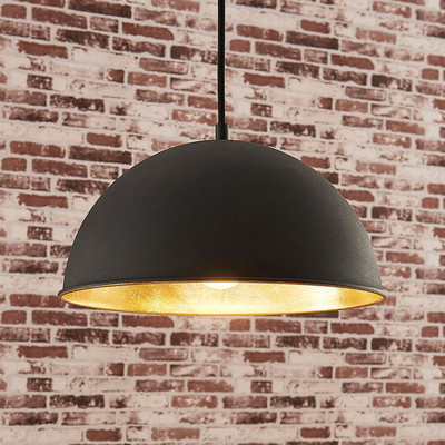 Lindby Pendelleuchte Leya Pendelleuchte Lampe Leuchte Hängeleuchte E27 schwarz 