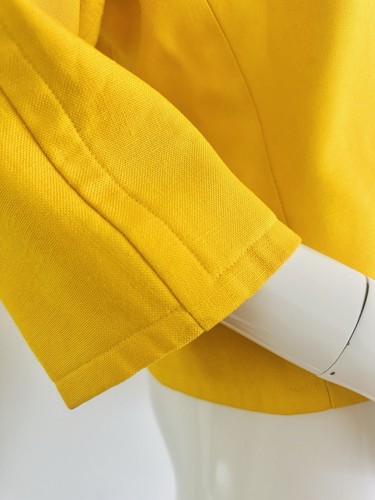Givenchy Blazer Jacket Vintage 80’s Boutique Jellow Couture Viscose Size FR 38 S - Picture 4 of 23