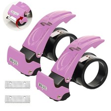 Blade Safety Pink Cover Packing Tape Dispenser Gun 2-Inch, 2 Pack Metal Tape ...