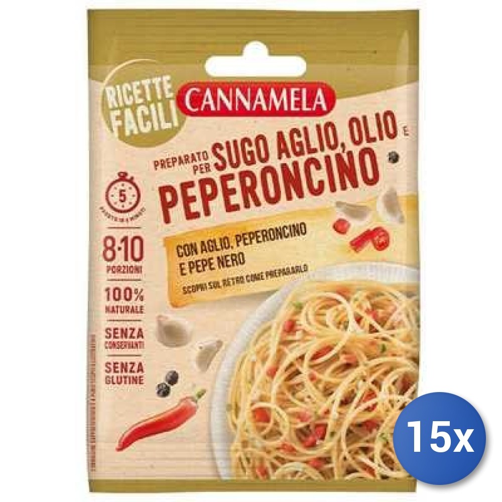 15X Multipack Cannamela Garlic Oil Chili Sauce