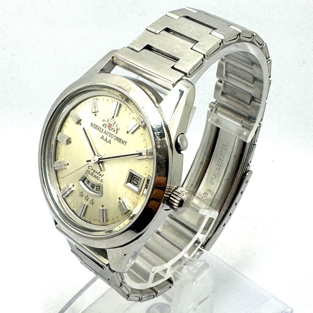 Weekly Orient Crystal 25stone DaydateOverhauled J… - image 3