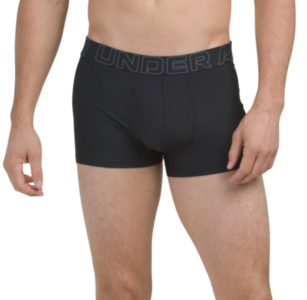 Under Armour 3-Pack TRUNK 3" Inseam Performance Tech Boxerjock ( Steel-Gray-Blk) thumbnail 4