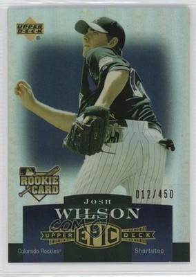2006 Upper Deck Epic /450 Josh Wilson #84 12zm