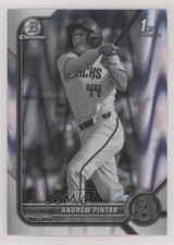 2022 Bowman Draft Chrome Black & White RayWave Refractor Andrew Pintar 10yf