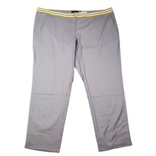 Wildfang Empower Taped Trouser Pants Womens 22W Gray Unisex Business Casual New