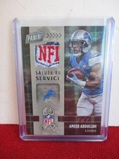 2016 Panini Black Friday AMEER ABDULLAH 1/1 NFL SHIELD Salute to Service Detroit
