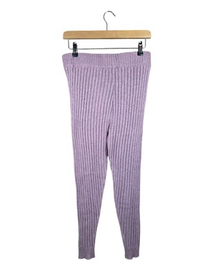 UGG Jennah Knit High Waist Leggings Wollmischung Gr. S Dusty Pink Liliac Ribbed