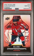 2022 UD ALLURE SUNRISE #77 ALEX OVECHKIN PSA 10