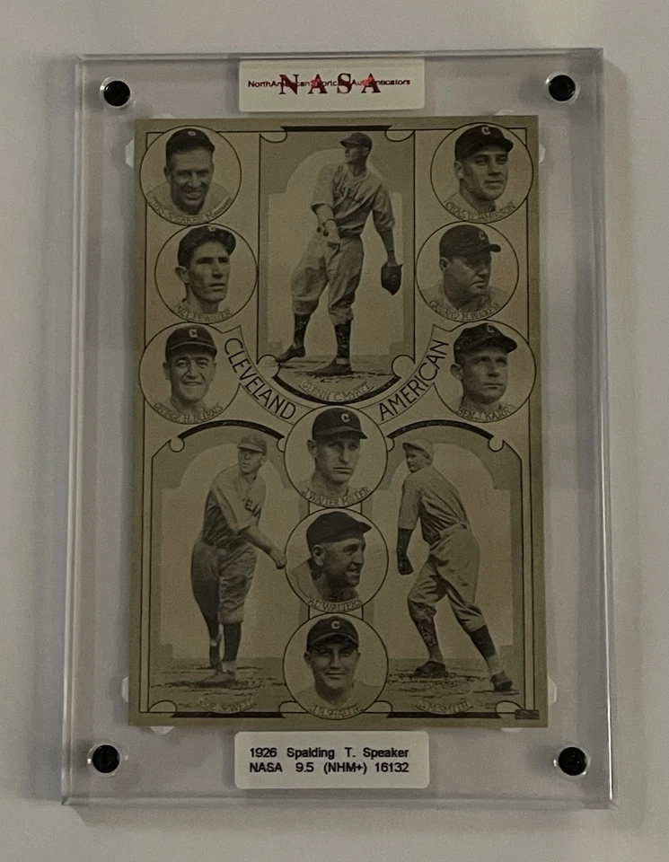 1926 Spalding Magazine Cutout T. Speaker/Ty Cobb NASA 9.5 Cleveland/Detroit HOF - Image 2 of 4