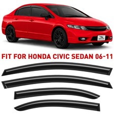Side Window Deflectors Rain Guards for 2006-2011 Honda Civic Sedan