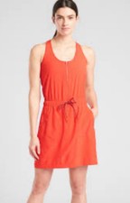 Athleta Expedition Dress built in Shorts  Size  14 Orange