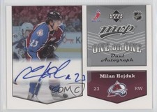 2007 Upper Deck MVP One on Dual Milan Hejduk John-Michael Liles #OA-HL Auto 2a8