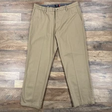 Dockers Pants Mens 36x30 Beige Classic Fit Flat Front Straight Leg Khaki Chino