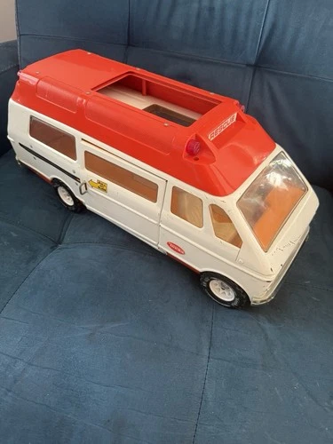Vintage Tonka Rescue Vehicle Ambulance - Full Size Steel Toy Vehicle 1970s