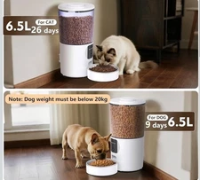 Smart Automatic Feeder for Cats, Dogs  6L White