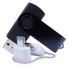 8GB USB Flash Drive Thumb Drives Memory Sticks Pendrives with OTG & Black 